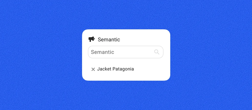 Semantic search distinguishes Patagonia jackets from travel topics