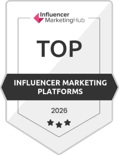 Influencer Marketing Hub Top Platforms 2026 badge